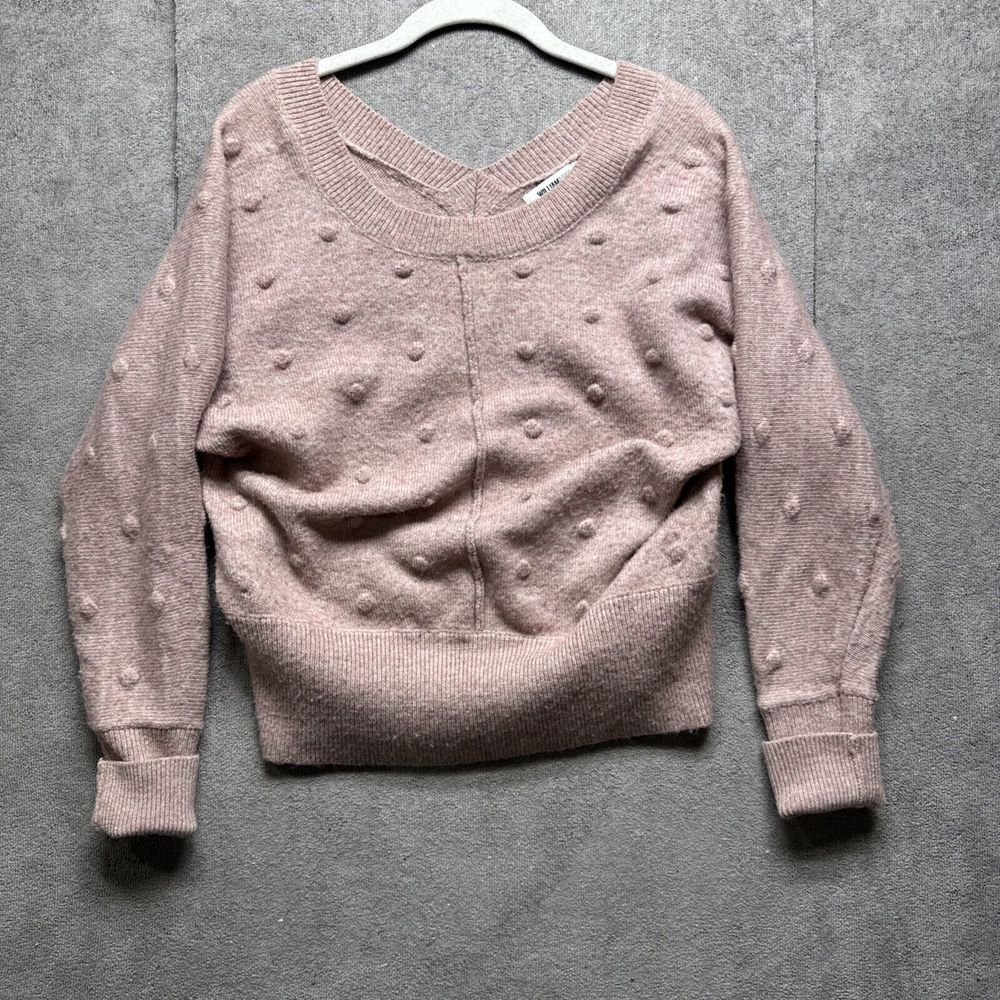 William Rast Alpaca Sweater Womens S Candy Pink Pullover Coquette Cottage Boho‎
